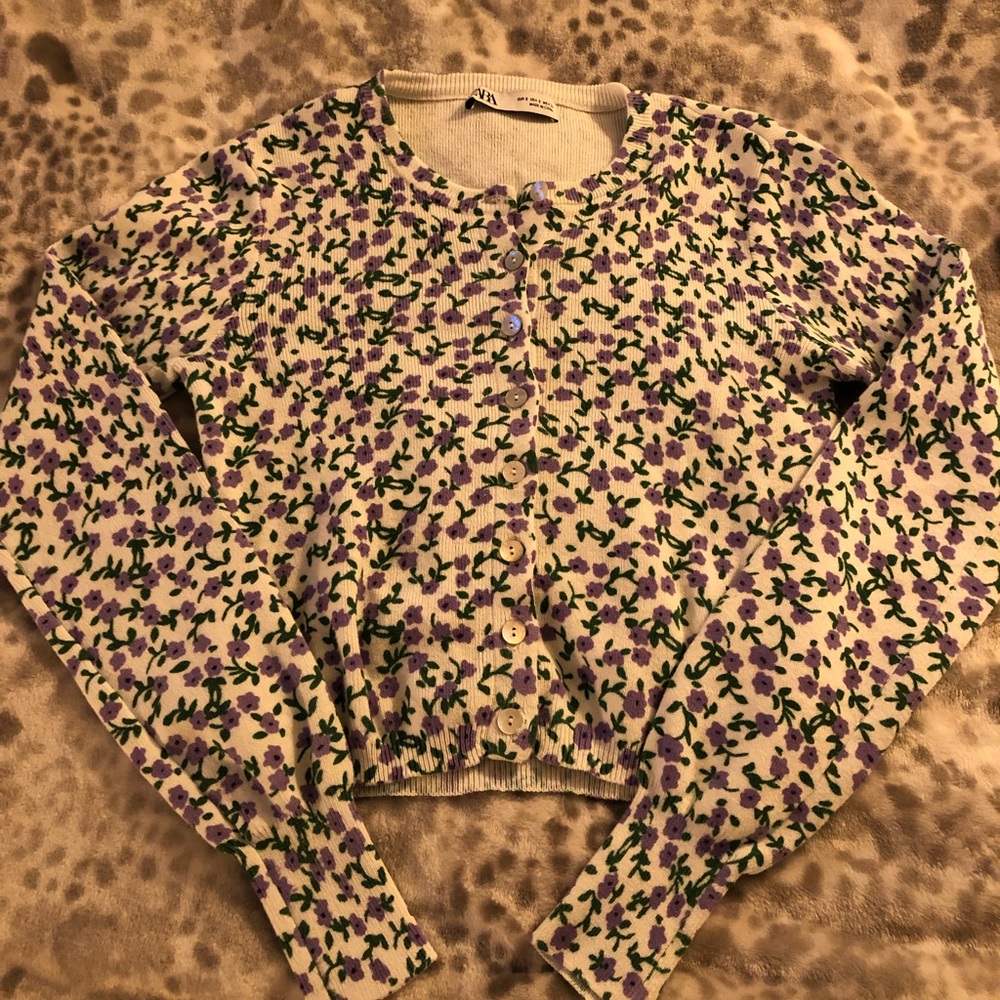 Zara button up cardigan/sweater